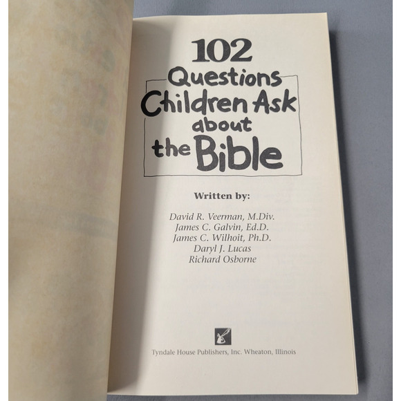 102 Questions Children Ask about the Bible Book David R. Beerman 1994 Paperback - Picture 3 of 14